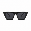 Women’s Black Cat-Eye Square Sunglasses