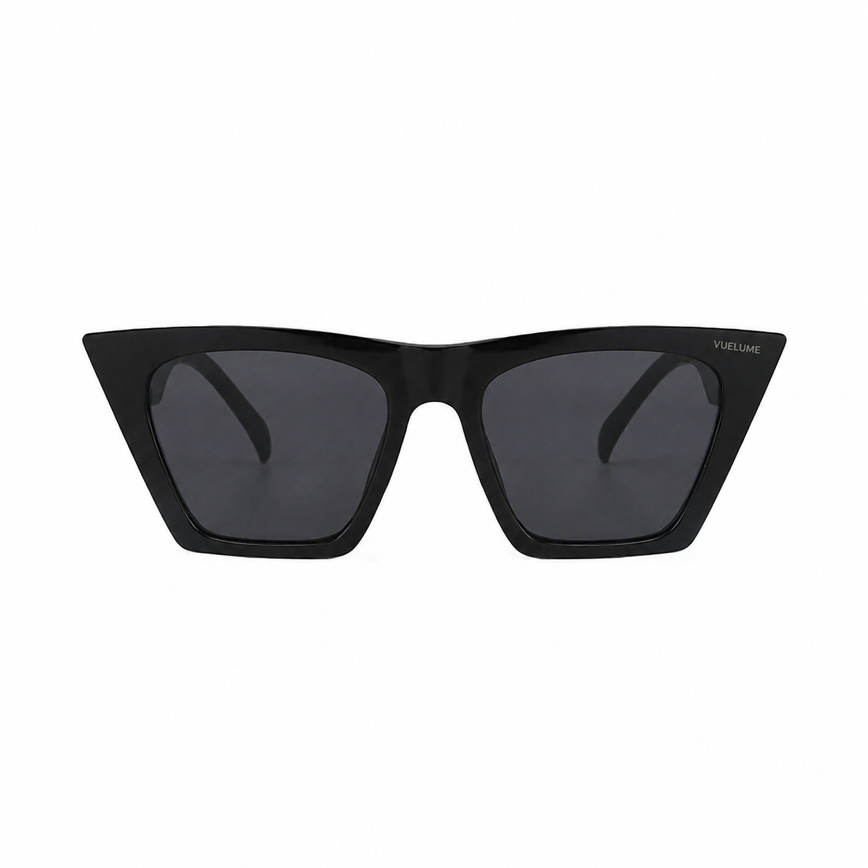 Women’s Black Cat-Eye Square Sunglasses