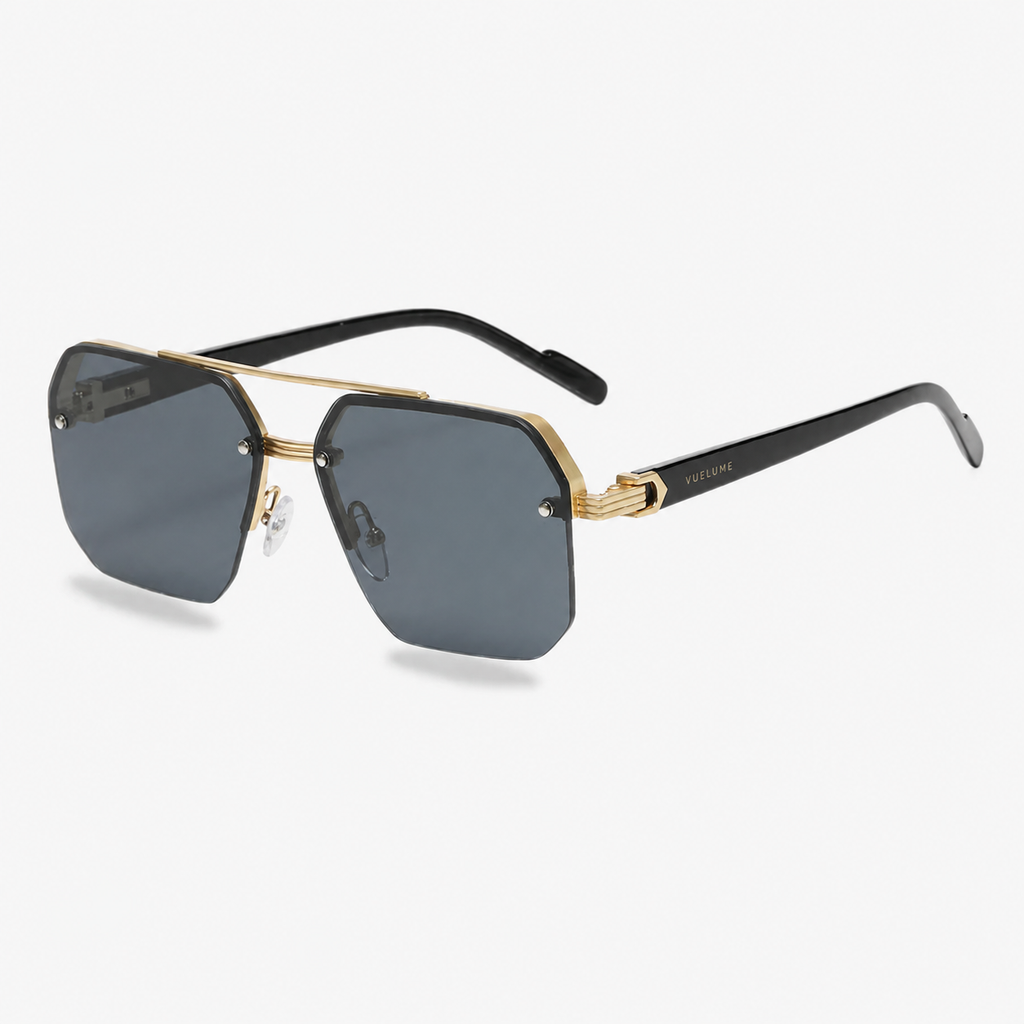 Men’s Geometric Rimless Sunglasses