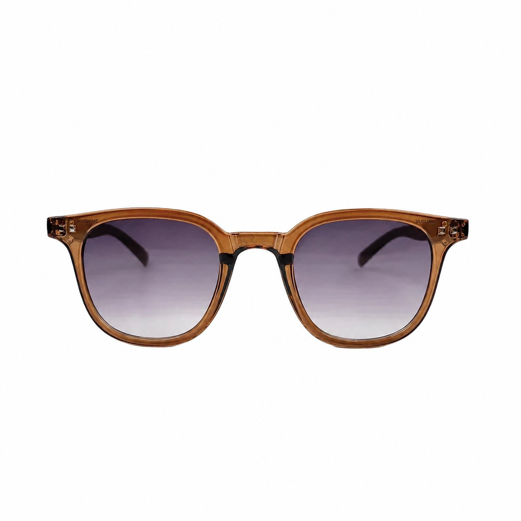 Women’s Brown Gradient Square Sunglasses