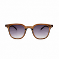 Women’s Brown Gradient Square Sunglasses