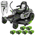 EGO POWER+ Z6 52-Inch Battery Zero-Turn Mower ZT5216L with Six 10.0Ah Batteries