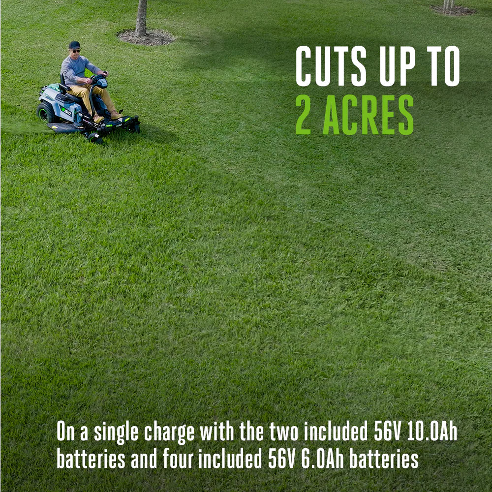 EGO POWER+ Z6 42-Inch e-STEER Battery Zero-Turn Mower ZT4215S with Steering Wheel Control
