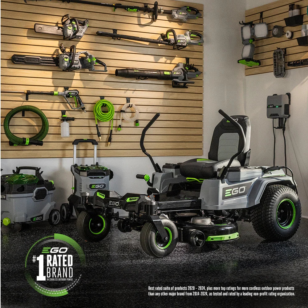 EGO POWER+ Z6 42-Inch e-STEER Battery Zero-Turn Mower ZT4215S with Steering Wheel Control