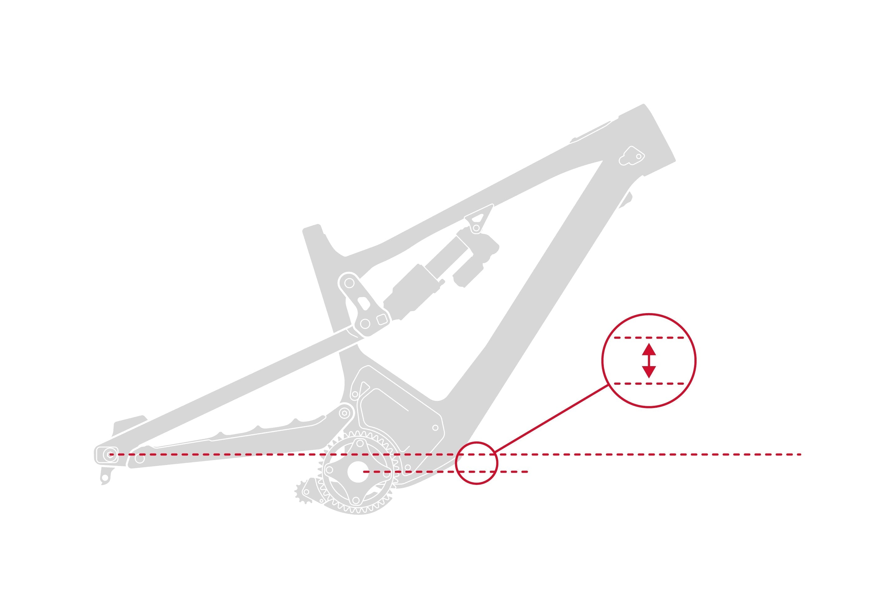Altitude Powerplay bottom-bracket geometry detail