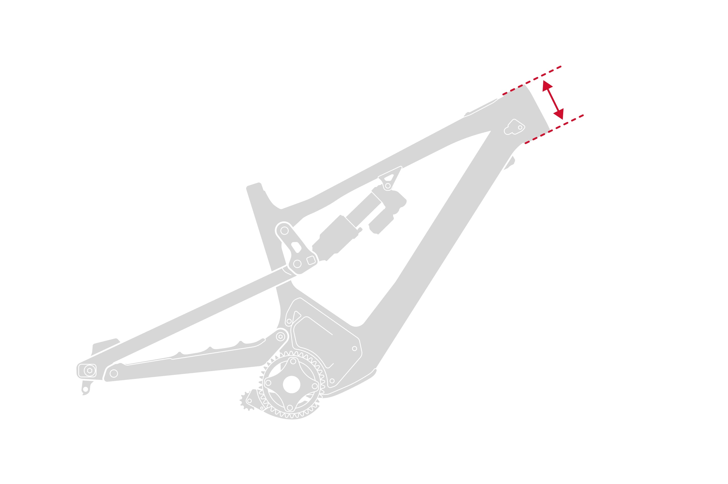 Altitude Powerplay head-tube geometry detail