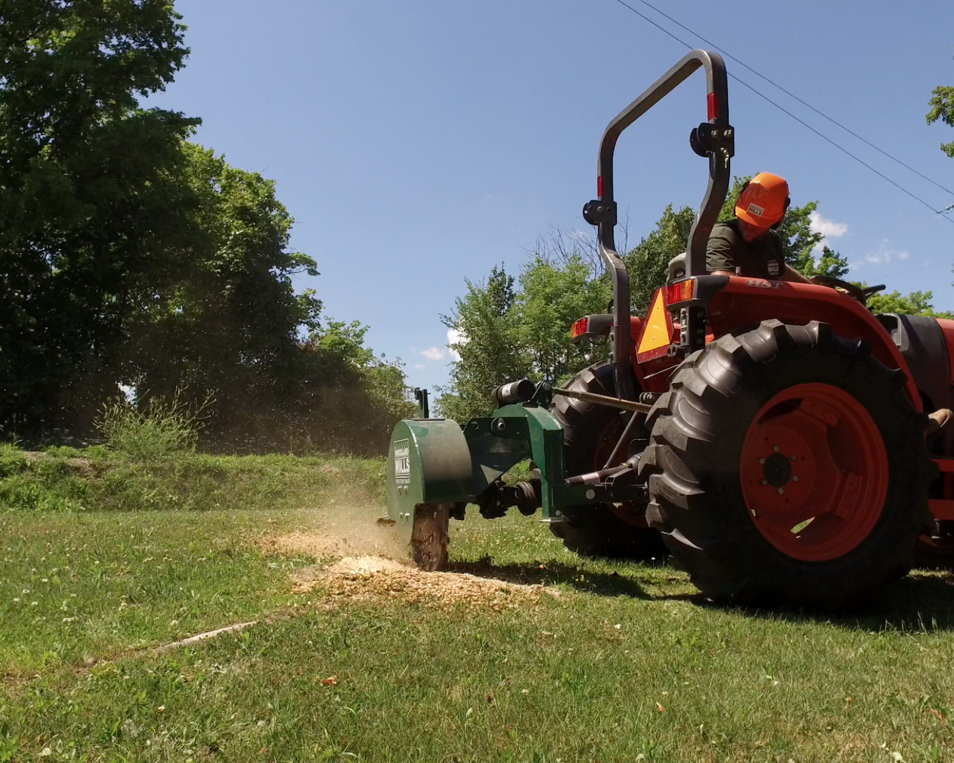 WG24 3-Point PTO Stump Grinder with 34-Carbide Teeth
