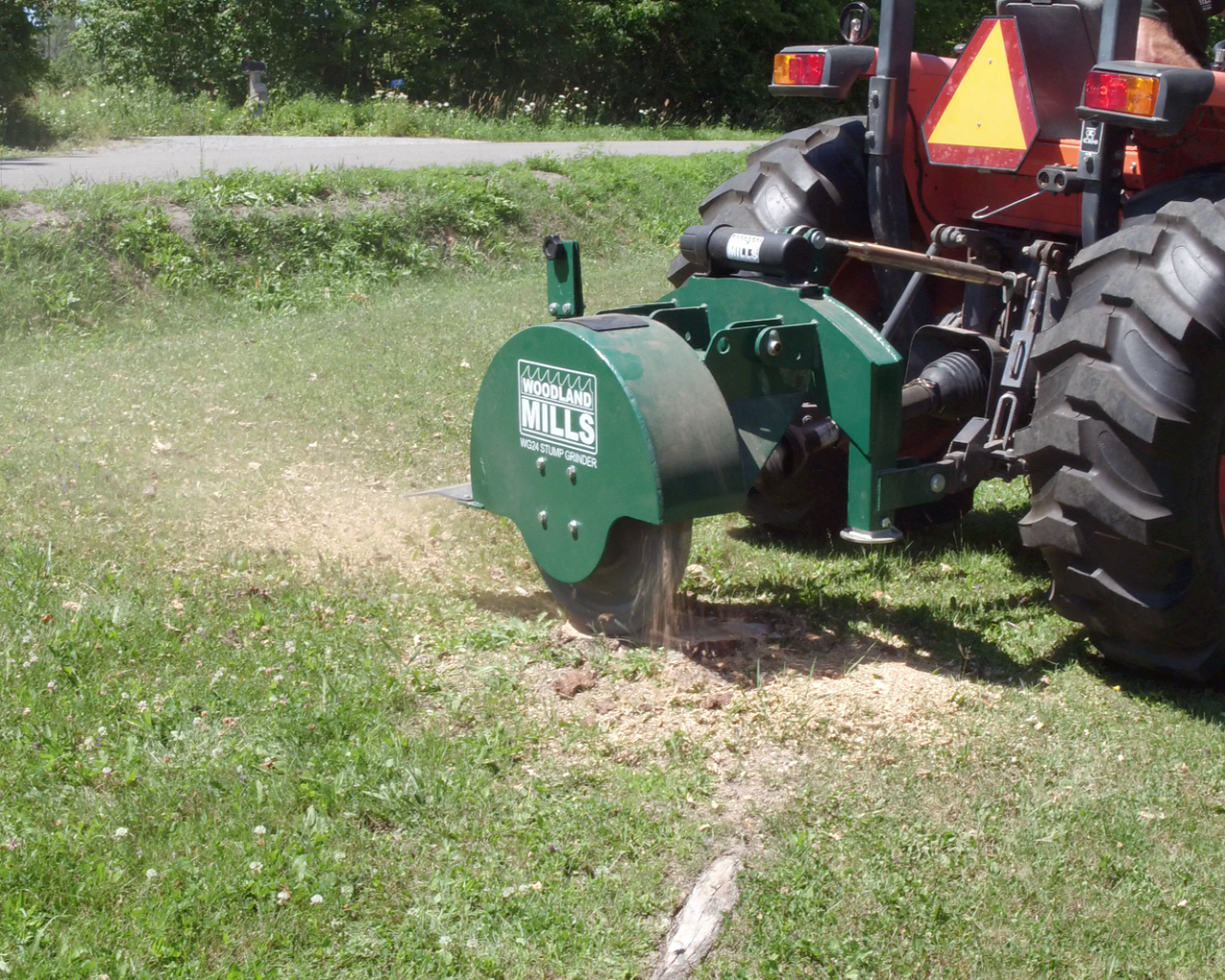 WG24 3-Point PTO Stump Grinder with 34-Carbide Teeth