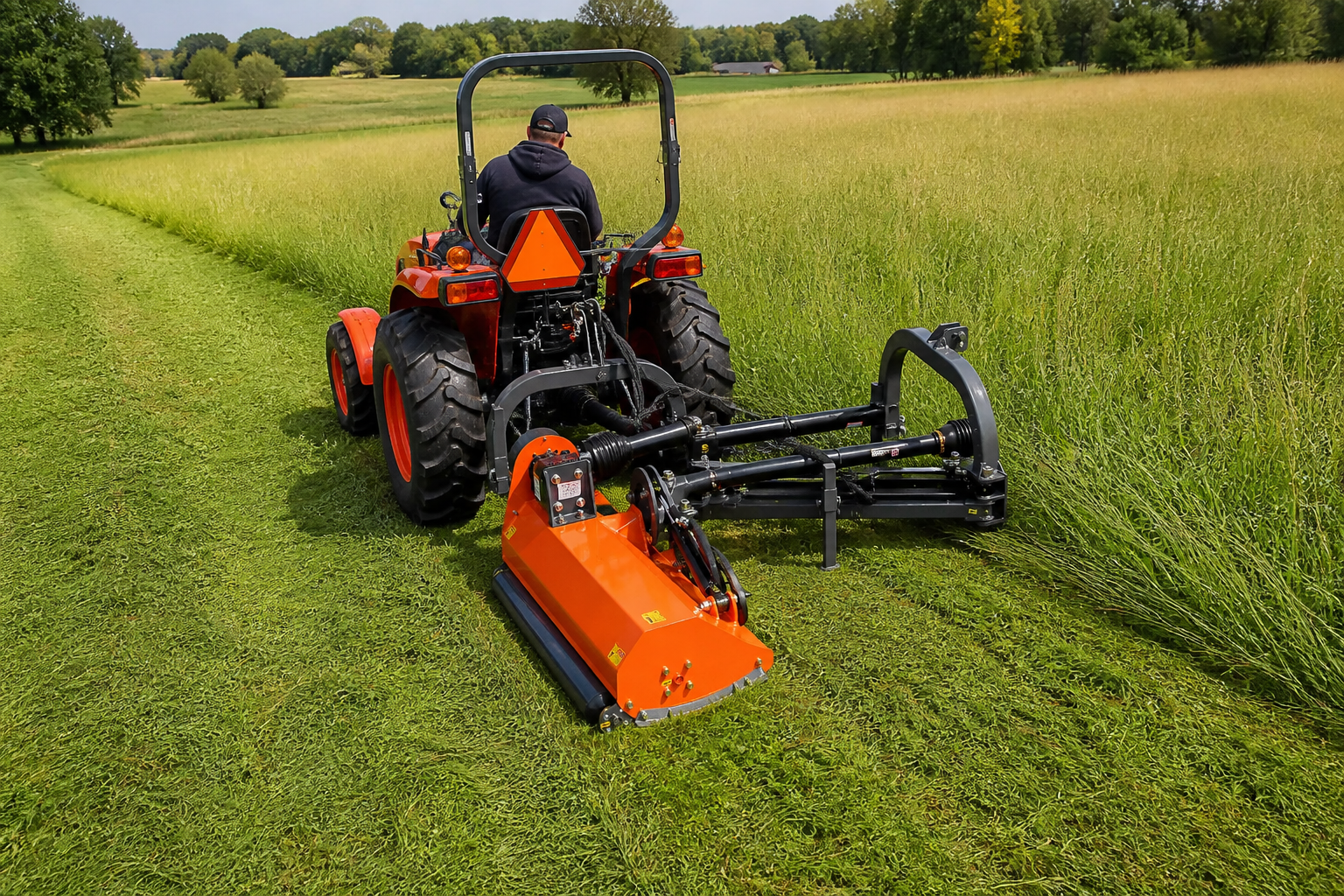 VAM60 60-Inch Offset Flail Ditch Bank Mower – 25–60 HP