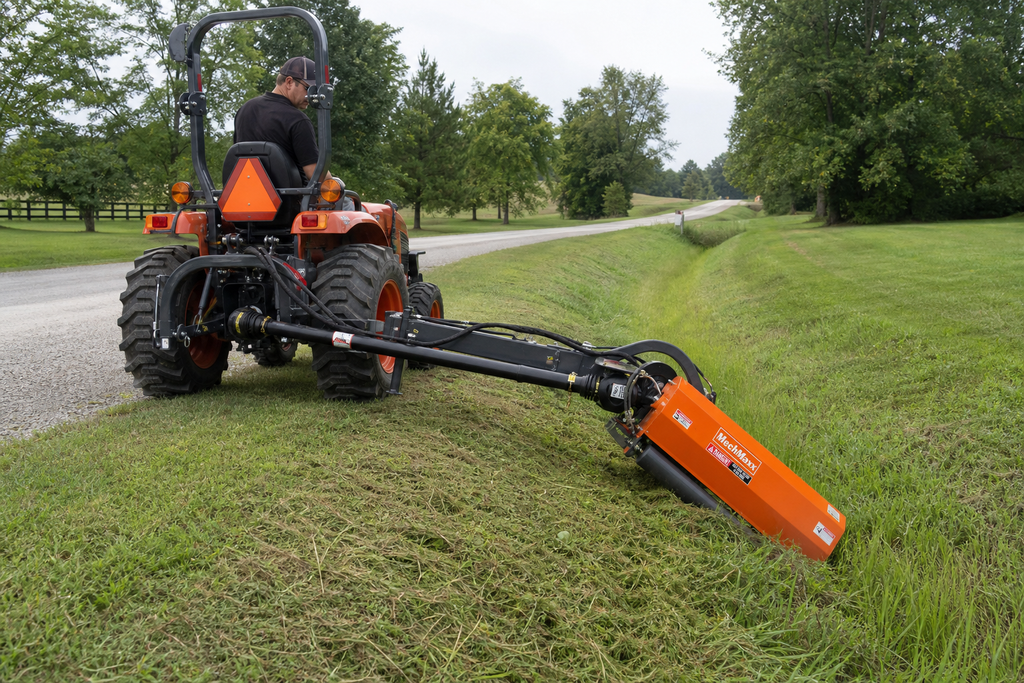VAM60 60-Inch Offset Flail Ditch Bank Mower – 25–60 HP