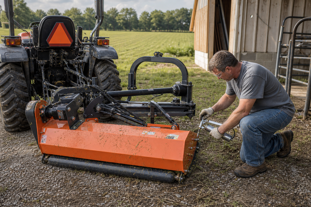 VAM60 60-Inch Offset Flail Ditch Bank Mower – 25–60 HP