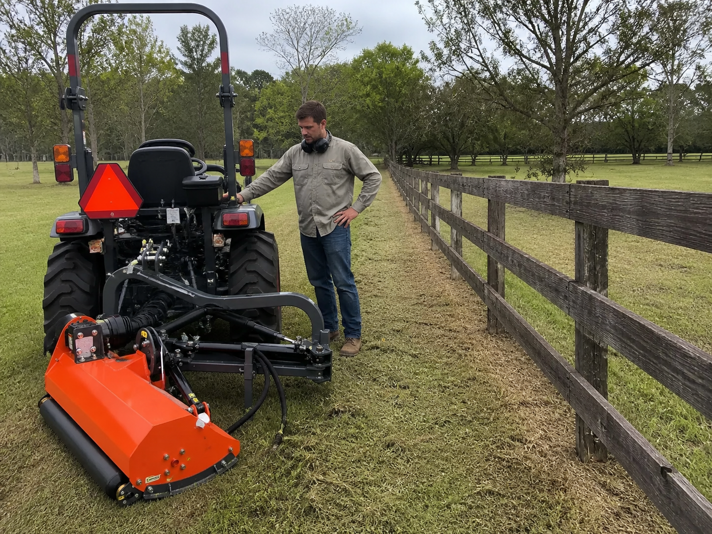 VAM60 60-Inch Offset Flail Ditch Bank Mower – 25–60 HP