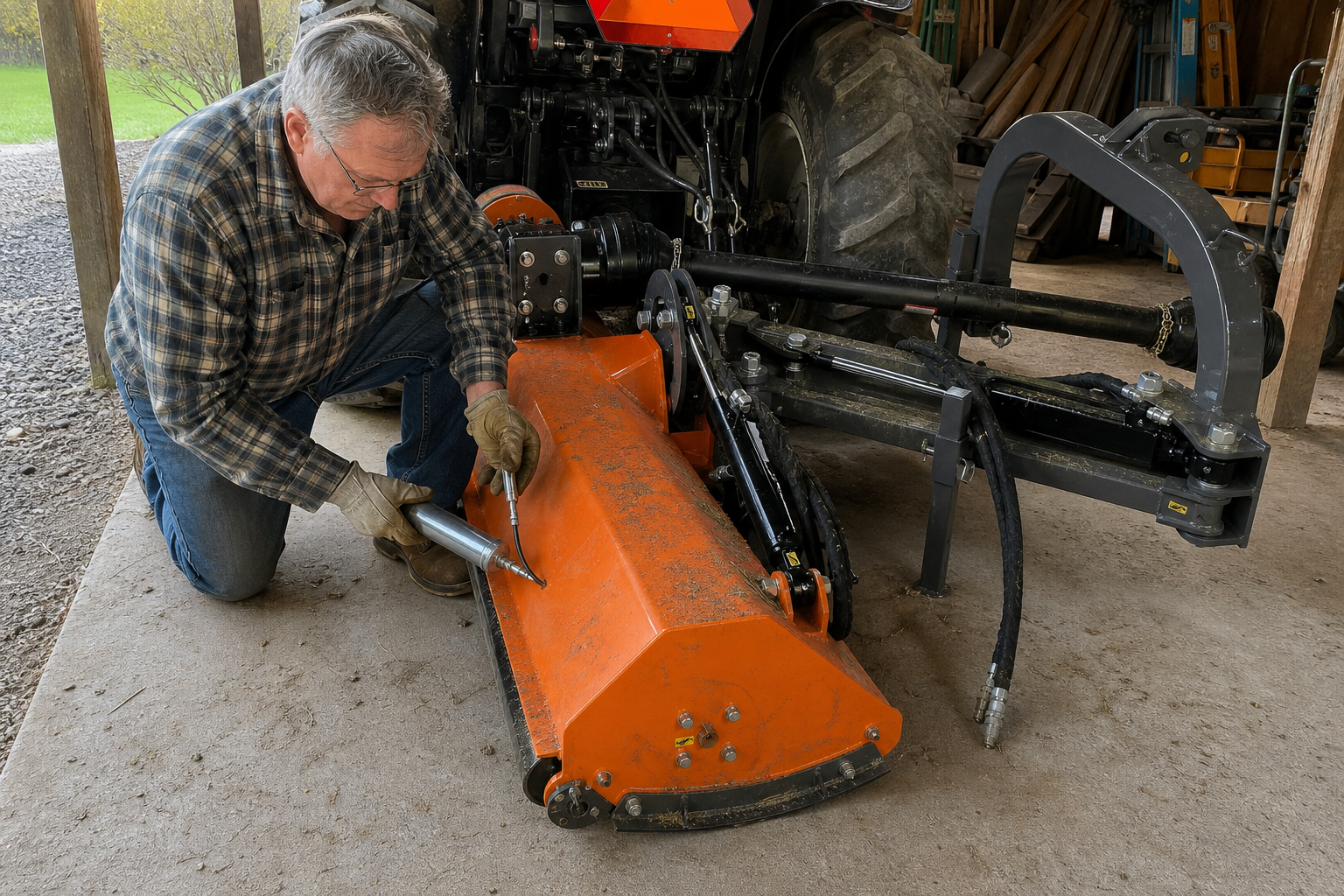 VAM60 60-Inch Offset Flail Ditch Bank Mower – 25–60 HP